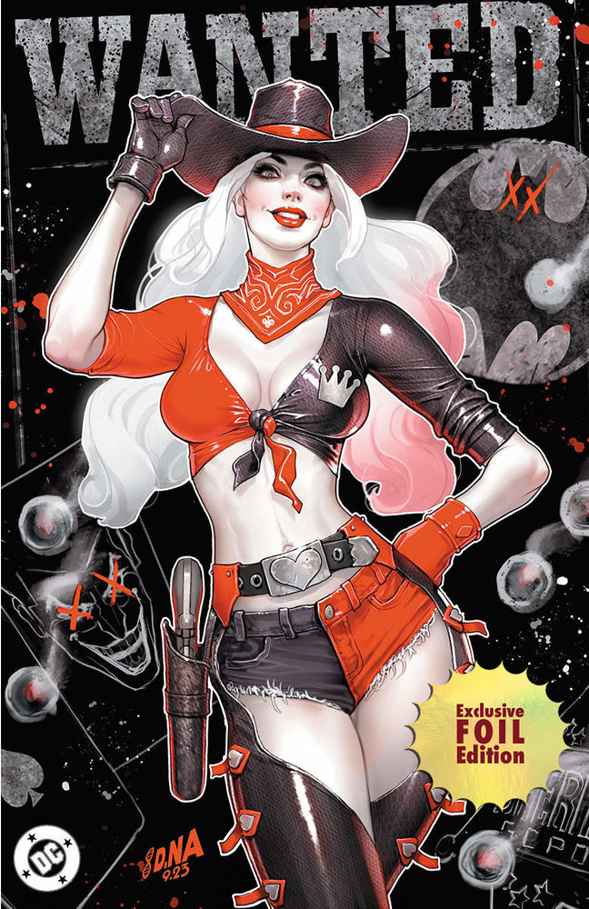[FOIL] Harley Quinn #47 David Nakayama Exclusive Var PREMIUM HOWDY [BLACK] (02/19/2025) (ONLINE ORDER ONLY)