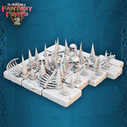 3D Printed STL Miniatures Fantasy Props 2 Dungeons Set 28 - 32mm War Gaming D&D (Online Only)
