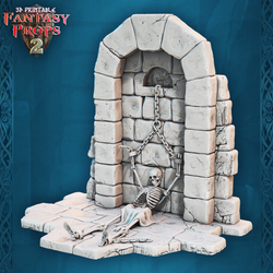 3D Printed STL Miniatures Fantasy Props 2 Dungeons Set 28 - 32mm War Gaming D&D (Online Only)