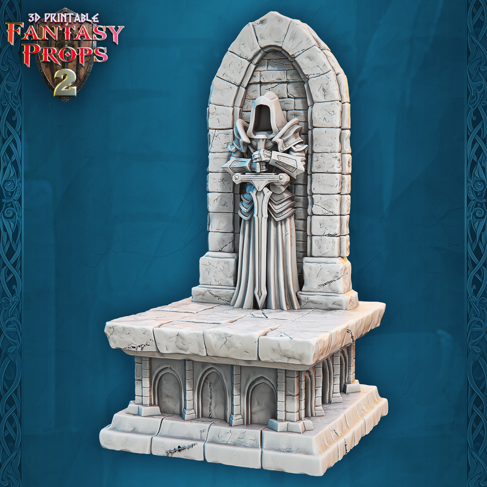 3D Printed STL Miniatures Fantasy Props 2 Dungeons Set 28 - 32mm War Gaming D&D (Online Only)