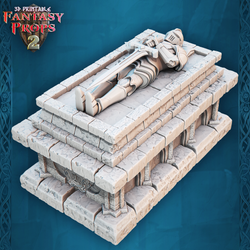 3D Printed STL Miniatures Fantasy Props 2 Dungeons Set 28 - 32mm War Gaming D&D (Online Only)