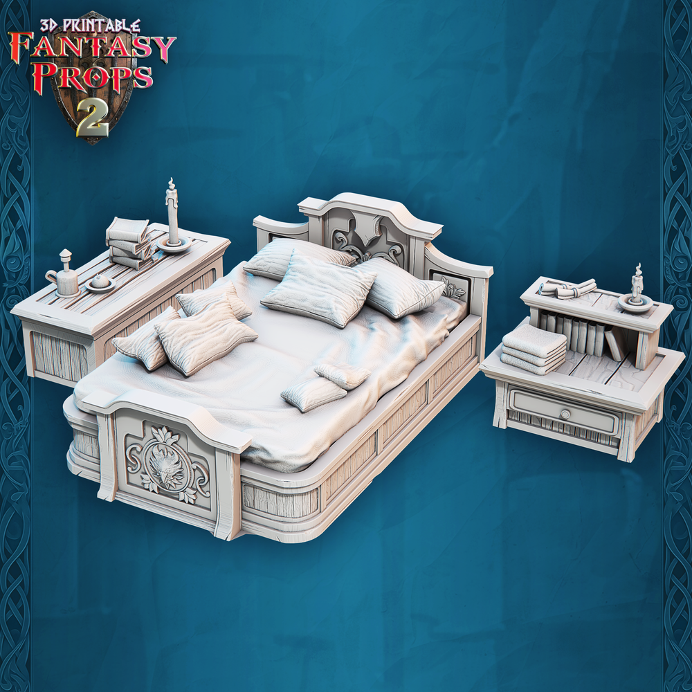3D Printed STL Miniatures Fantasy Props 2 Tavern 28 - 32mm War Gaming D&D (Online Only)