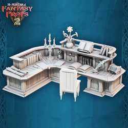 3D Printed STL Miniatures Fantasy Props 2 Tavern 28 - 32mm War Gaming D&D (Online Only)