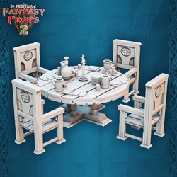 3D Printed STL Miniatures Fantasy Props 2 Tavern 28 - 32mm War Gaming D&D (Online Only)