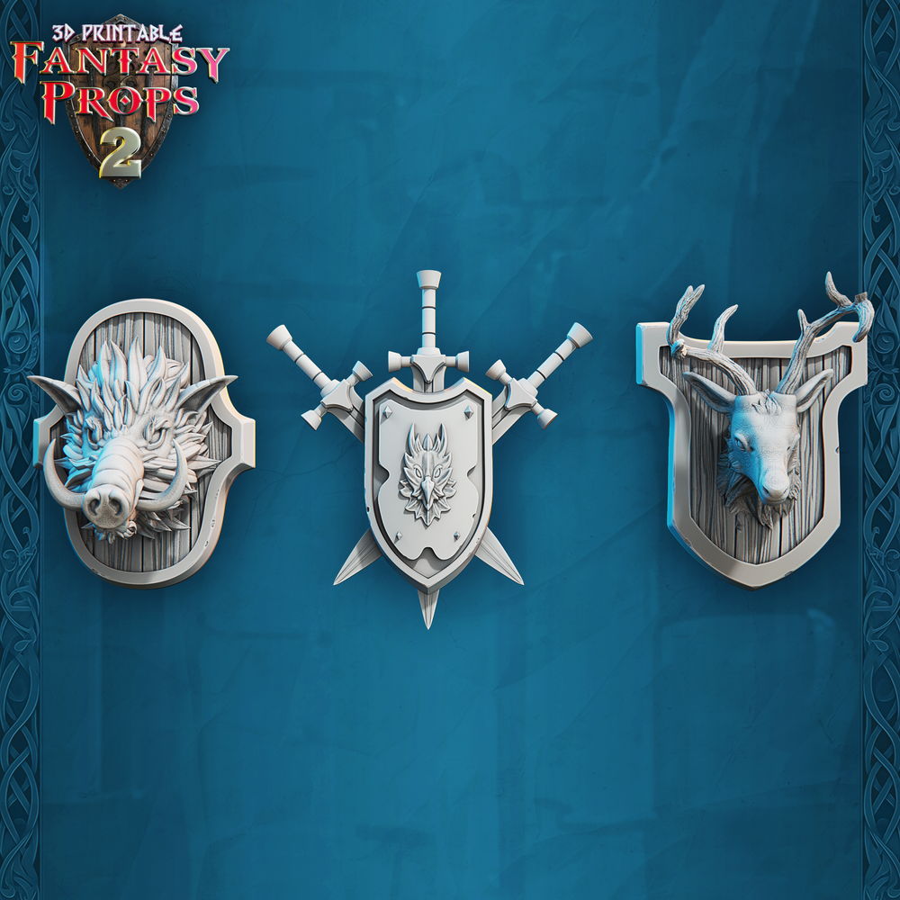 3D Printed STL Miniatures Fantasy Props 2 Tavern 28 - 32mm War Gaming D&D (Online Only)