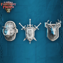 3D Printed STL Miniatures Fantasy Props 2 Tavern 28 - 32mm War Gaming D&D (Online Only)