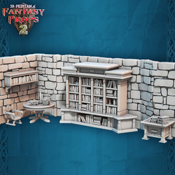 3D Printed STL Miniatures Fantasy Props 2 Tavern 28 - 32mm War Gaming D&D (Online Only)