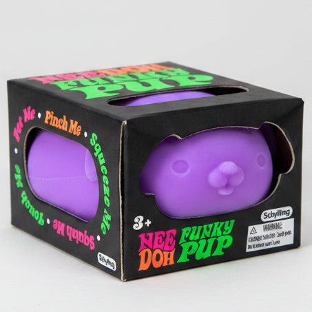 Schylling Nee-Doh Funky Pup Squishy: Purple (ONLINE ORDER ONLY)