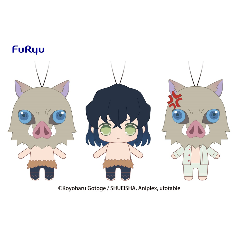 FuRyu: Demon Slayer: Kimetsu no Yaiba - Toy Plush Set Vol. 4 - Inosuke Hasibira (ONLINE ORDER ONLY)