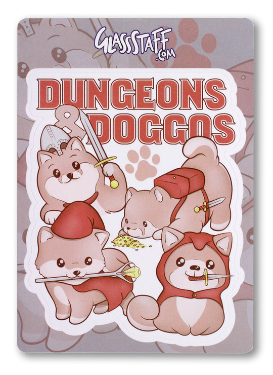 Forged Gaming: Sticker - Die Cut Vinyl - Waterproof - 3.5" - Dungeons & Doggos (ONLINE ORDER ONLY)