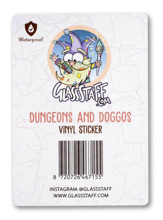 Forged Gaming: Sticker - Die Cut Vinyl - Waterproof - 3.5" - Dungeons & Doggos (ONLINE ORDER ONLY)