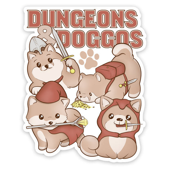Forged Gaming: Sticker - Die Cut Vinyl - Waterproof - 3.5" - Dungeons & Doggos (ONLINE ORDER ONLY)