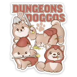 Forged Gaming: Sticker - Die Cut Vinyl - Waterproof - 3.5" - Dungeons & Doggos (ONLINE ORDER ONLY)