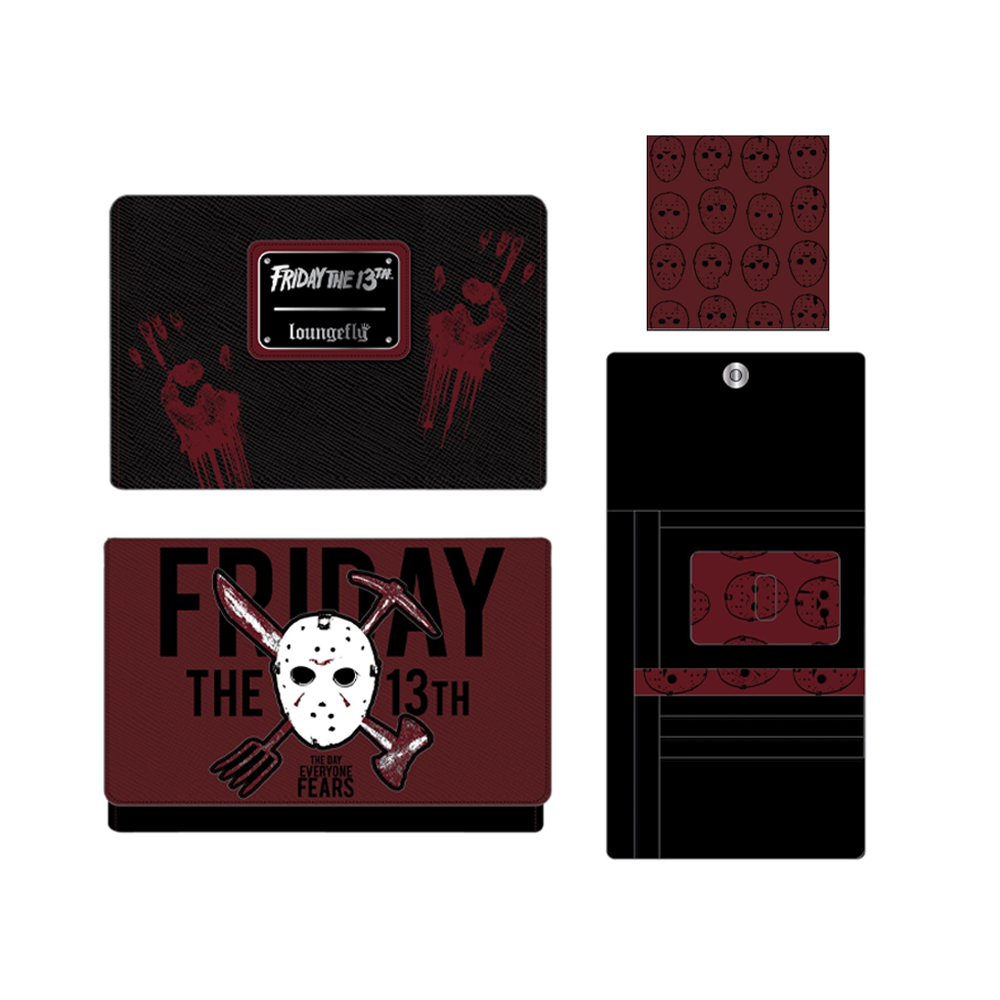 Loungefly: Friday the 13th Jason Mask Tri-Fold Wallet (ONLINE ORDER ONLY)