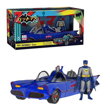 Funko: DC Comics: Batman - Blue Batmobile with Batman (Classic 1966 TV Series) Vinyl Figure 2017 Fall Convention Exclusive (ONLINE ORDER ONLY)