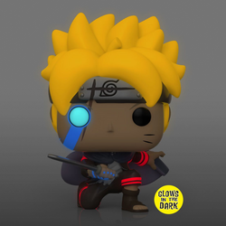 Funko POP! Boruto: Naruto Next Generations - Boruto with Marks (Glow in the Dark) Vinyl Figure #1035 Entertainment Earth Exclusive (ONLINE ORDER ONLY)