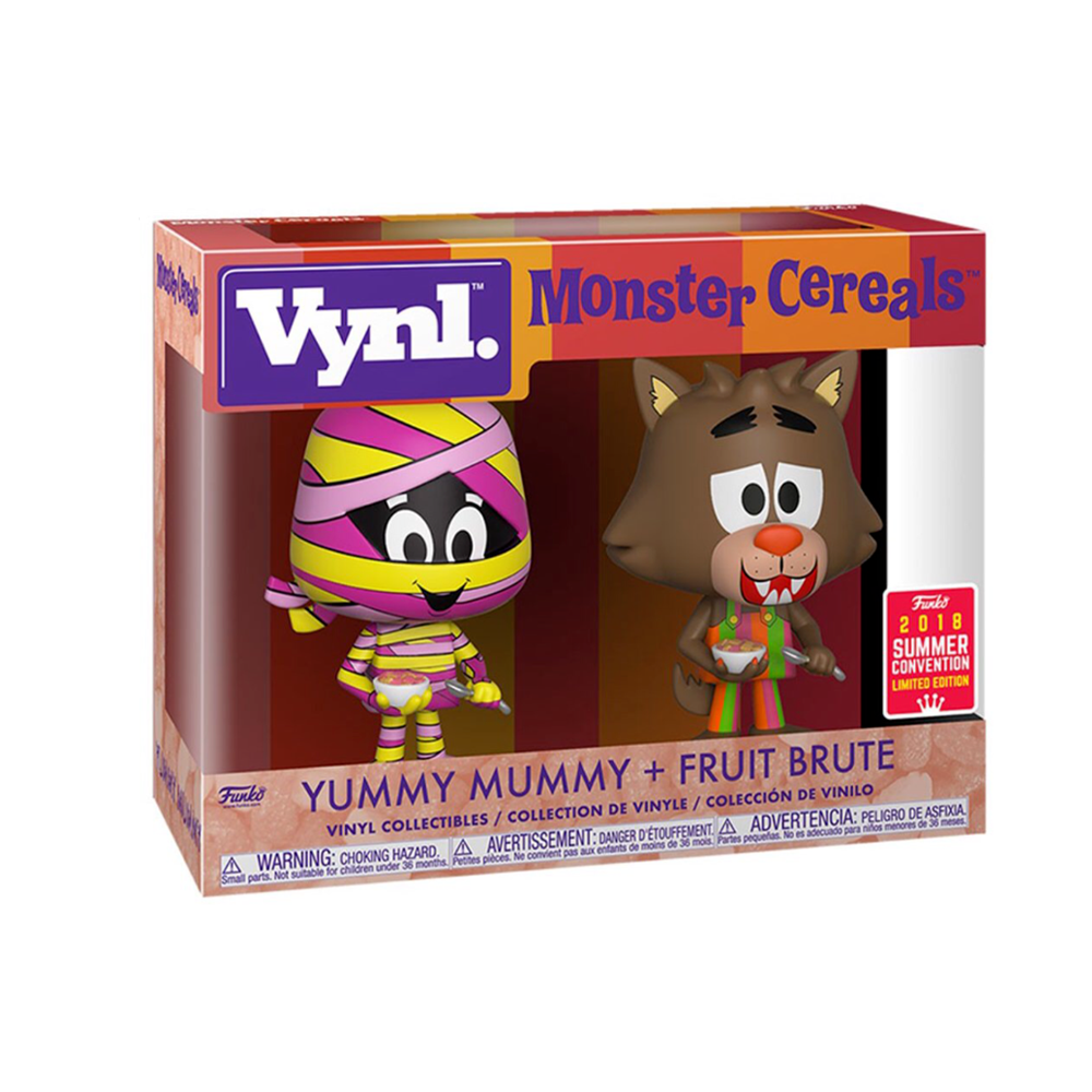 Funko VYNL: AD Icons: Monster Cereals - Yummy Mummy and Fruit Brute Vinyl Figures 2018 Summer Convention Exclusive (ONLINE ORDER ONLY)