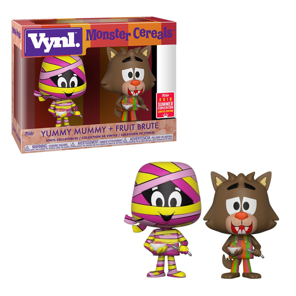 Funko VYNL: AD Icons: Monster Cereals - Yummy Mummy and Fruit Brute Vinyl Figures 2018 Summer Convention Exclusive (ONLINE ORDER ONLY)