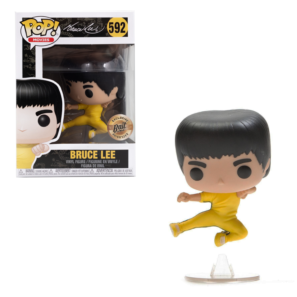 Funko POP! Enter the Dragon - Bruce Lee (Yellow) (Flying Man) Vinyl Figure #592 Bait Exclusive [READ DESCRIPTION] (ONLINE ORDER ONLY)