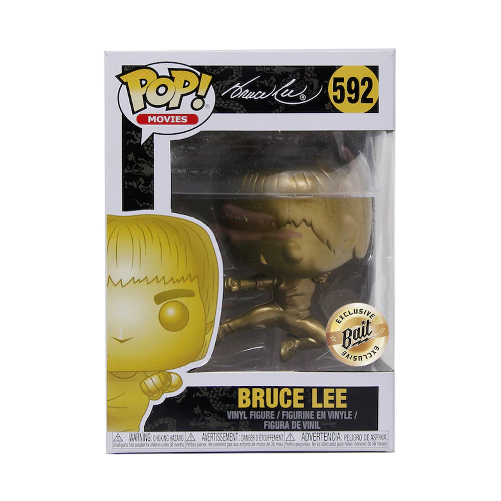 Funko POP! Enter the Dragon - Bruce Lee (Gold) (Flying Man) Vinyl Figure #592 Bait Exclusive (ONLINE ORDER ONLY)