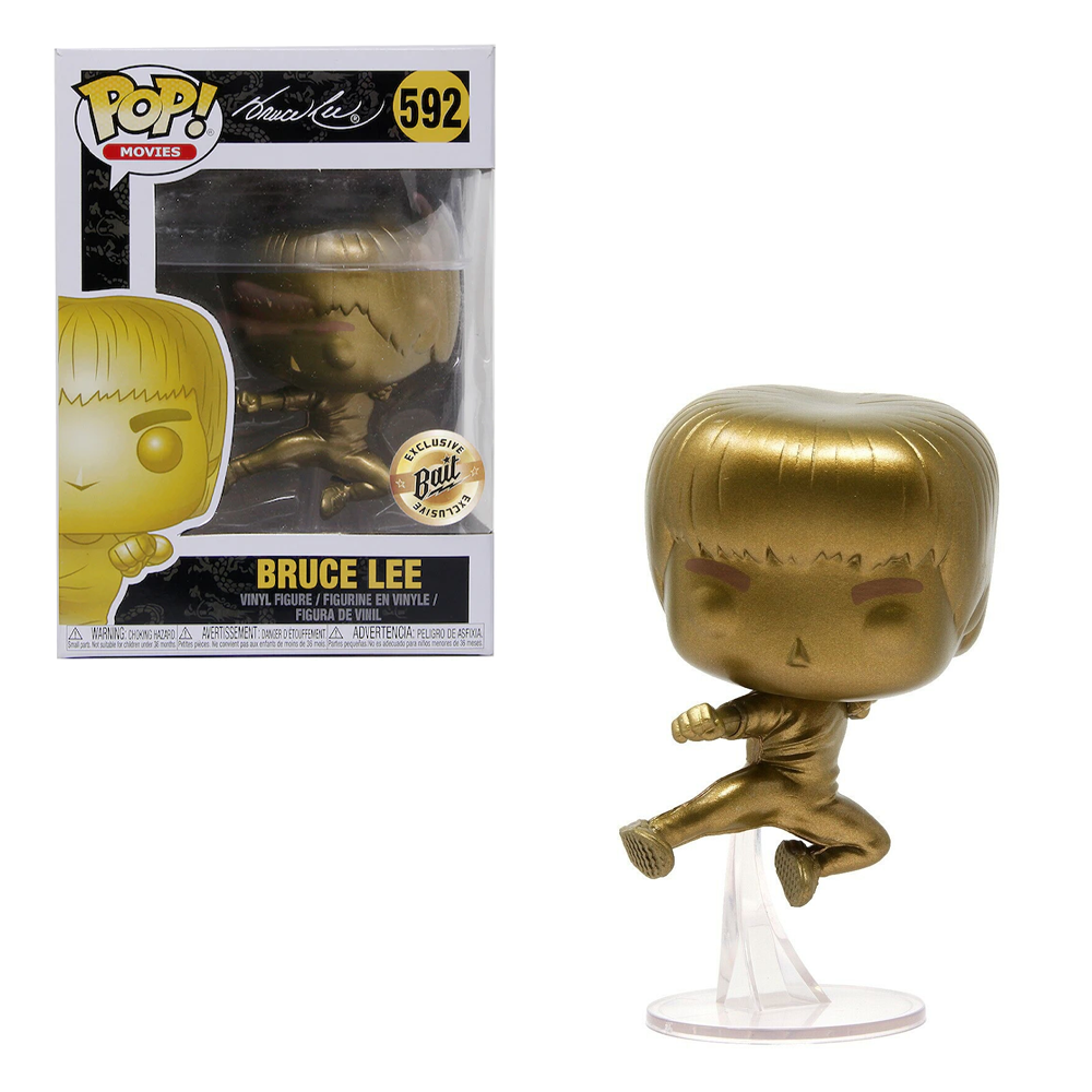 Funko POP! Enter the Dragon - Bruce Lee (Gold) (Flying Man) Vinyl Figure #592 Bait Exclusive (ONLINE ORDER ONLY)