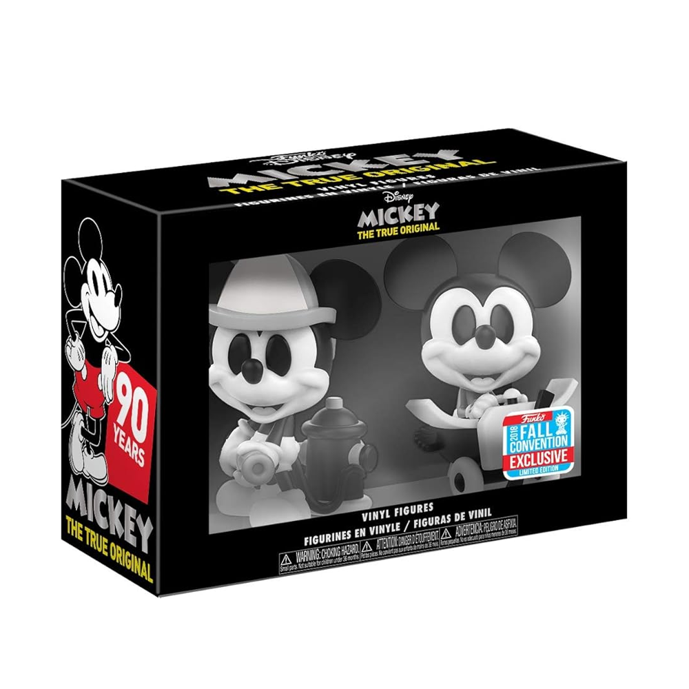 Funko: Disney - Firefighter and Plane Crazy Mickey Mouse 2-Pack Mini Vinyl Figure 2018 Fall Convention Exclusive [READ DESCRIPTION] (ONLINE ORDER ONLY)
