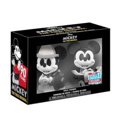 Funko: Disney - Firefighter and Plane Crazy Mickey Mouse 2-Pack Mini Vinyl Figure 2018 Fall Convention Exclusive [READ DESCRIPTION] (ONLINE ORDER ONLY)