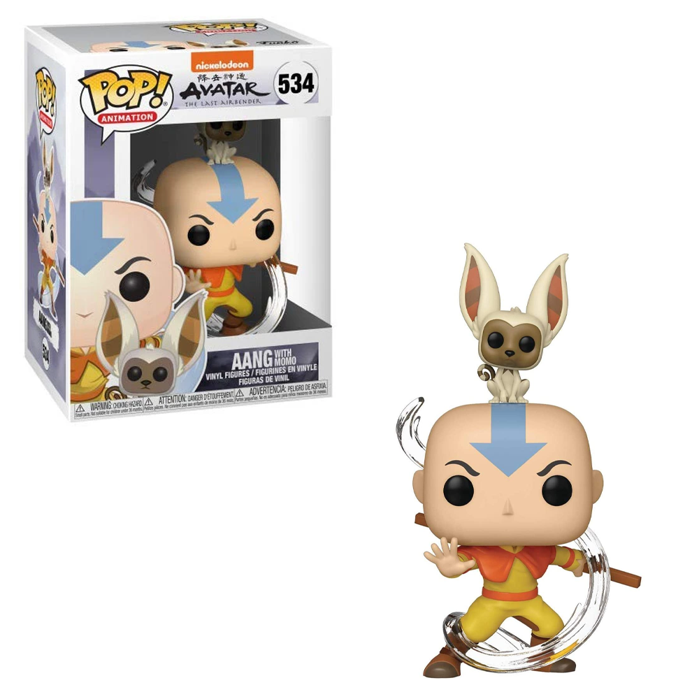Funko POP! Avatar: The Last Airbender - Aang with Momo Vinyl Figure #534 (ONLINE ORDER ONLY)