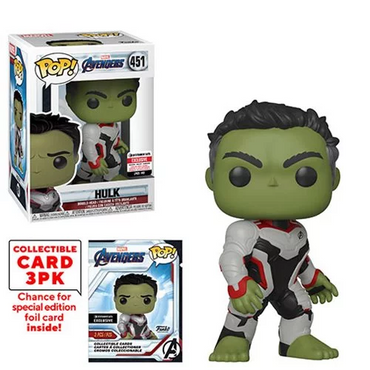 Funko POP! Avengers: Endgame - Hulk with Collector Cards #451 - Entertainment Earth Exclusive (NOT 100% MINT) (ONLINE ORDER ONLY)