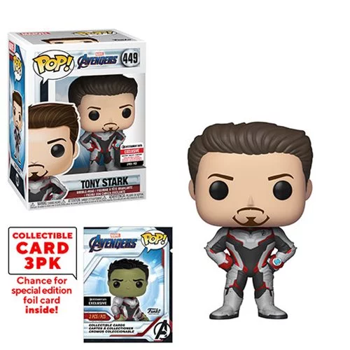 Funko POP! Avengers: Endgame - Tony Stark with Collector Cards #449 - Entertainment Earth Exclusive (NOT 100% MINT) (ONLINE ORDER ONLY)