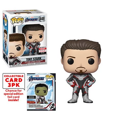 Funko POP! Avengers: Endgame - Tony Stark with Collector Cards #449 - Entertainment Earth Exclusive (NOT 100% MINT) (ONLINE ORDER ONLY)