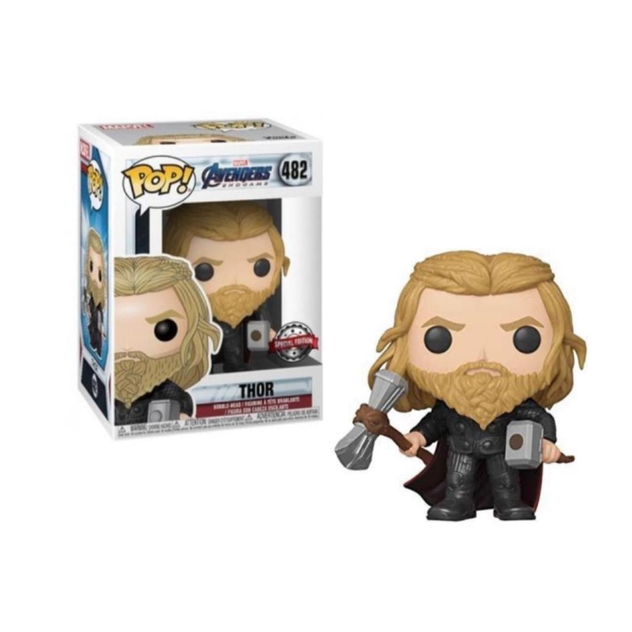 Funko POP! Avengers: Endgame - Thor with Mjolnir and Stormbreaker Vinyl Figure #482 Special Edition Exclusive (ONLINE ORDER ONLY)