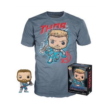 Funko POP! and Tee: Avengers: Endgame - Thor with Storm Breaker Collectors Box Gamestop Exclusive [READ DESCRIPTION] (ONLINE ORDER ONLY)