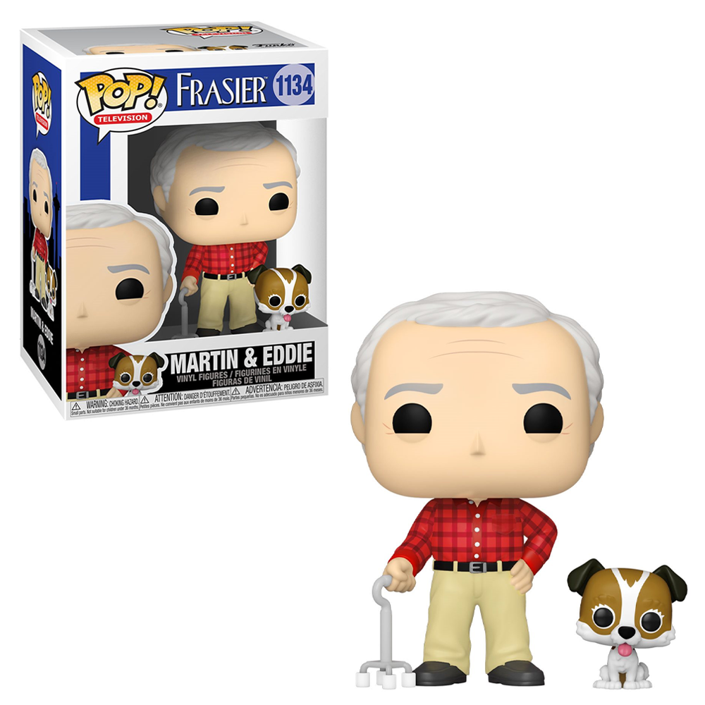 Funko POP! Frasier - Martin with Eddie Vinyl Figure #1134 (ONLINE ORDER ONLY)