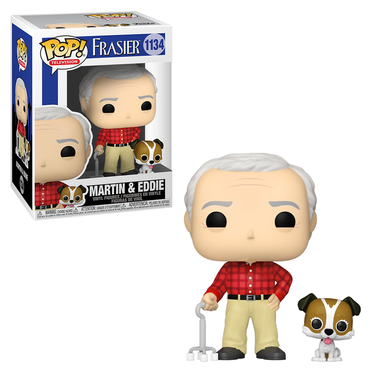Funko POP! Frasier - Martin with Eddie Vinyl Figure #1134 (ONLINE ORDER ONLY)