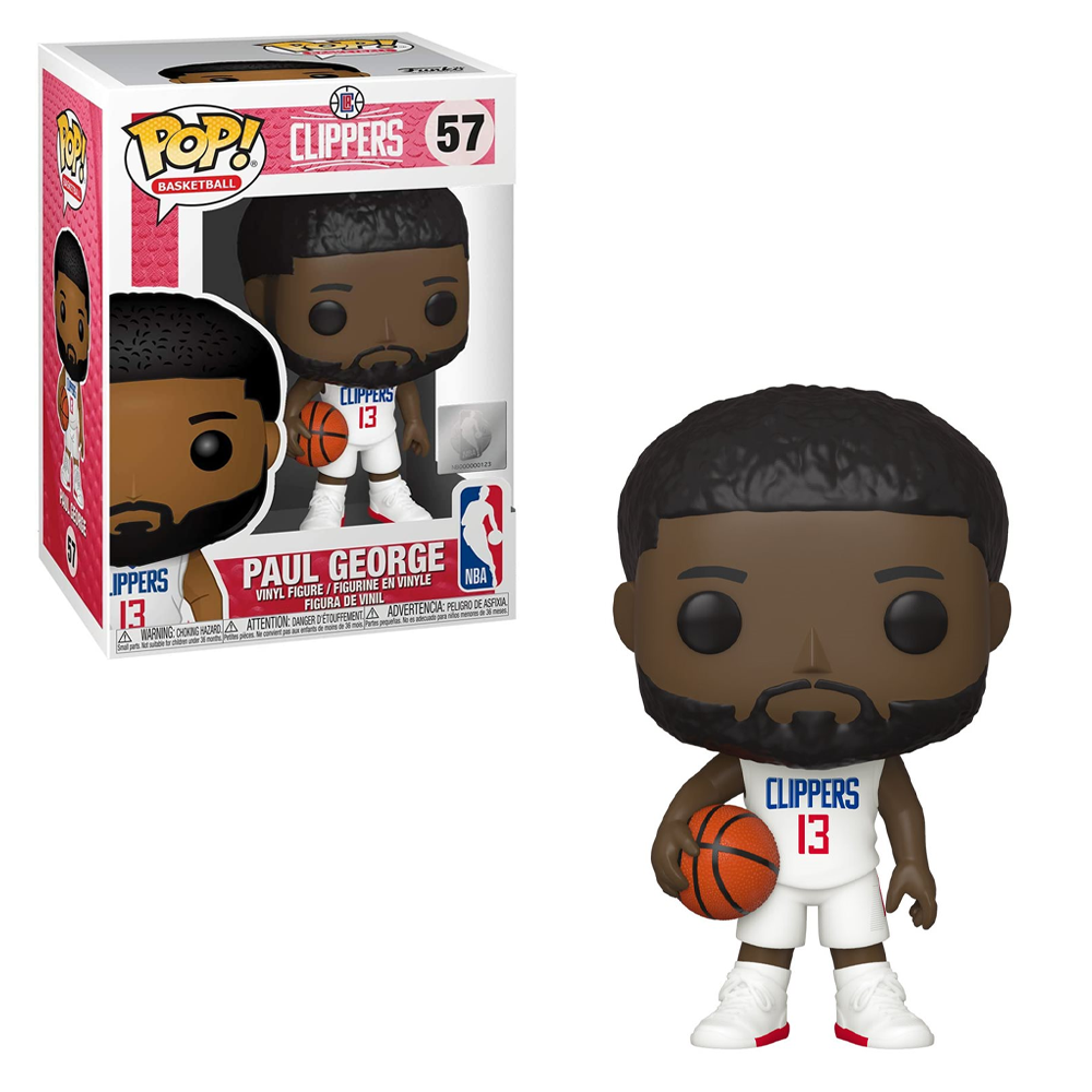 Funko POP! NBA: Clippers - Paul George (White Jersey) Vinyl Figure #57 (ONLINE ORDER ONLY)