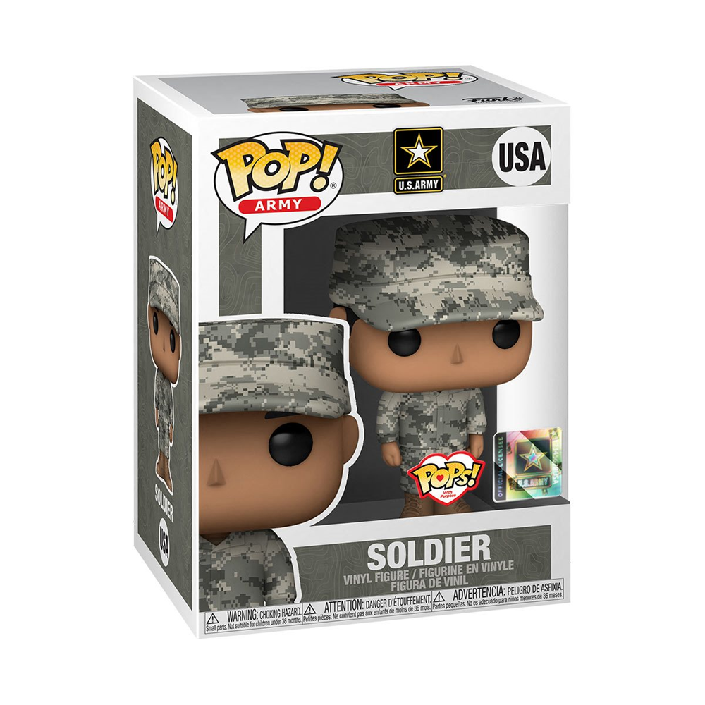 Funko POP! Pops! with Purpose: Army - Male 1 (Combat Uniform) Vinyl Figure (ONLINE ORDER ONLY)