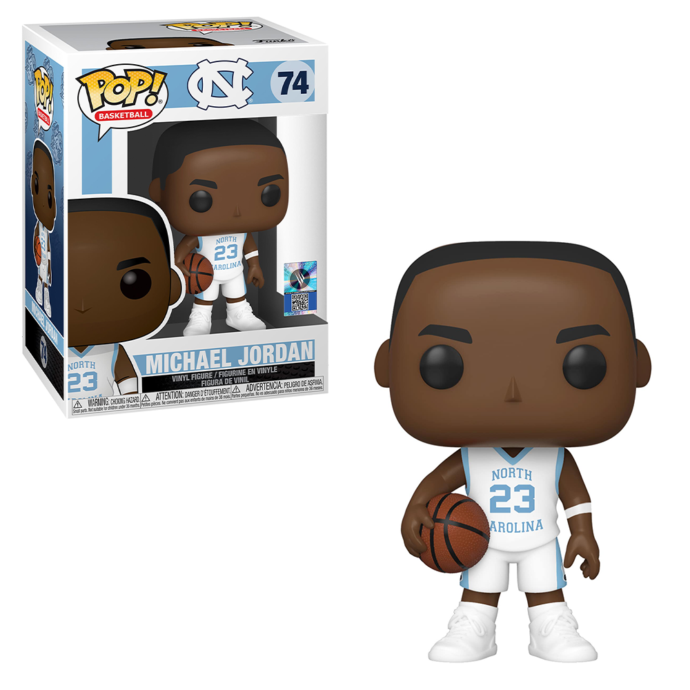 Funko POP! Basketball: UNC - Michael Jordan (Away Jersey) Vinyl Figure #74 (ONLINE ORDER ONLY)