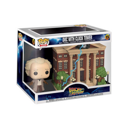 Funko POP! Town: Back To The Future - Doc w/ Clock Tower Vinyl Figure #15 (ONLINE ORDER ONLY)