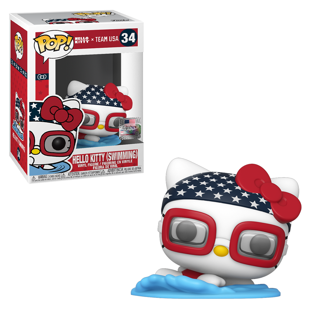 Funko POP! Hello Kitty Sports x Team USA - Swimming Hello Kitty Vinyl Figure #34 (ONLINE ORDER ONLY)