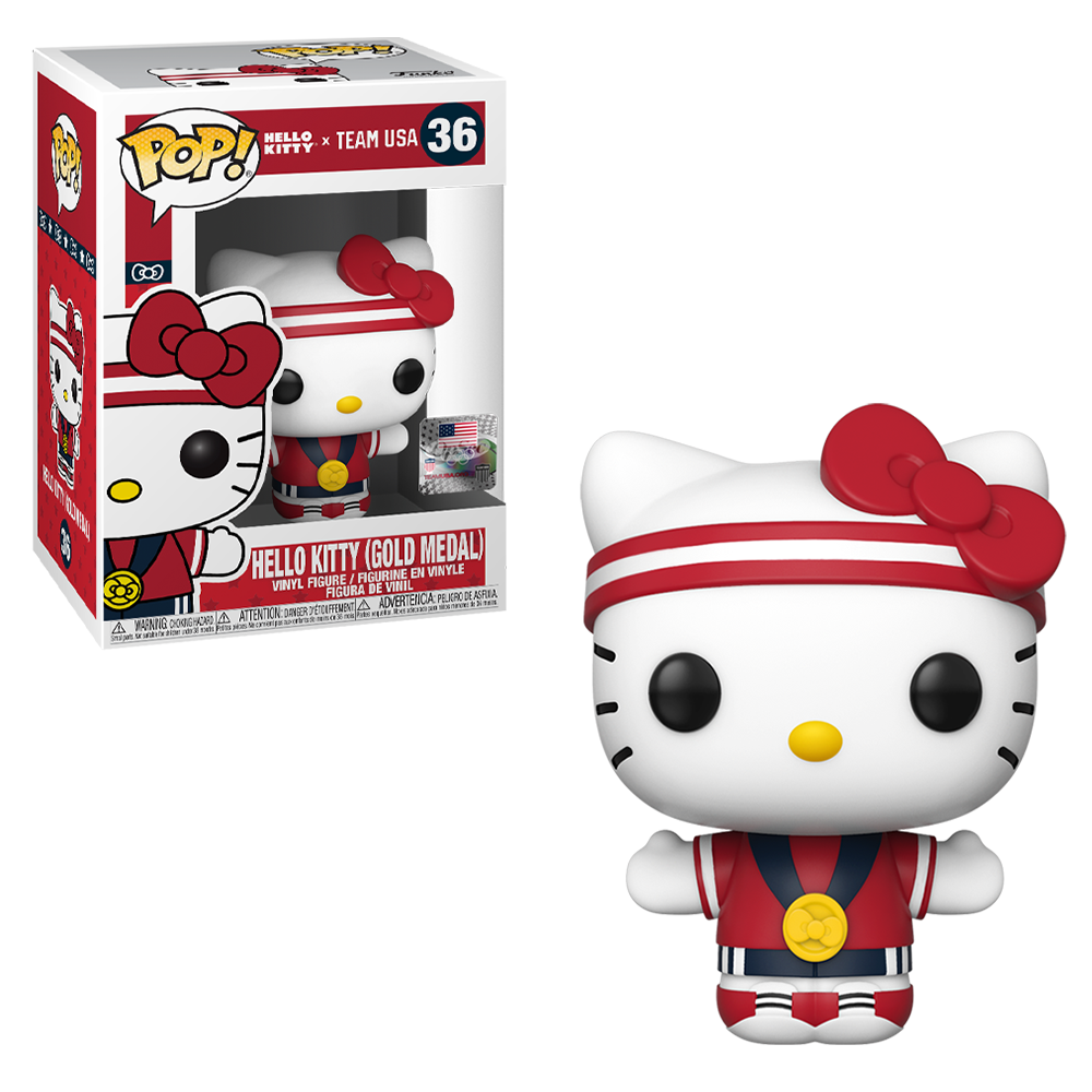 Funko POP! Hello Kitty Sports x Team USA - Gold Medal Hello Kitty Vinyl Figure #36 (ONLINE ORDER ONLY)