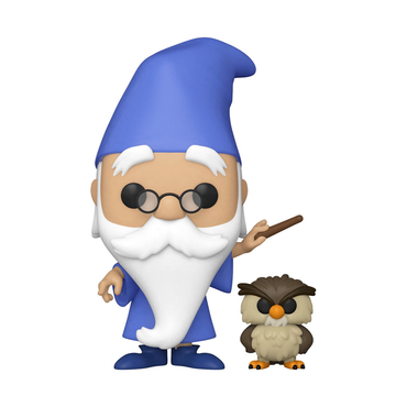 Funko POP! Disney: Sword in the Stone - Merlin with Archimedes Vinyl Figure #1100 (ONLINE ORDER ONLY)