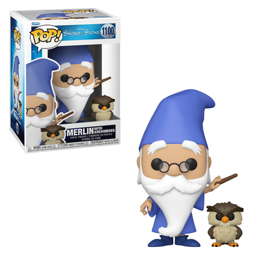 Funko POP! Disney: Sword in the Stone - Merlin with Archimedes Vinyl Figure #1100 (ONLINE ORDER ONLY)