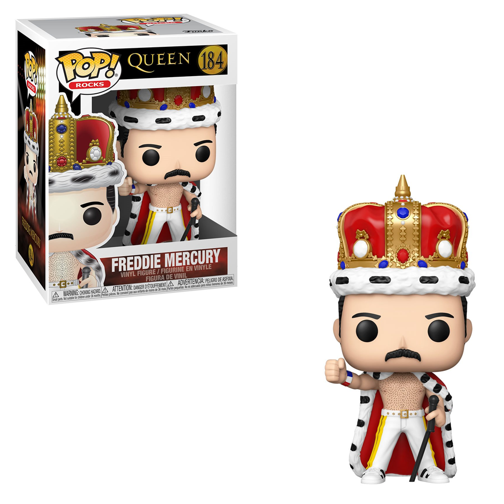 Funko POP! Rocks: Queen - Freddie Mercury King Vinyl Figure #184 (ONLINE ORDER ONLY)