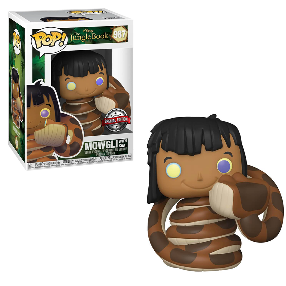Funko POP! Disney: The Jungle Book - Mowgli with Kaa Vinyl Figure #987 Special Edition Exclusive [READ DESCRIPTION] (ONLINE ORDER ONLY)