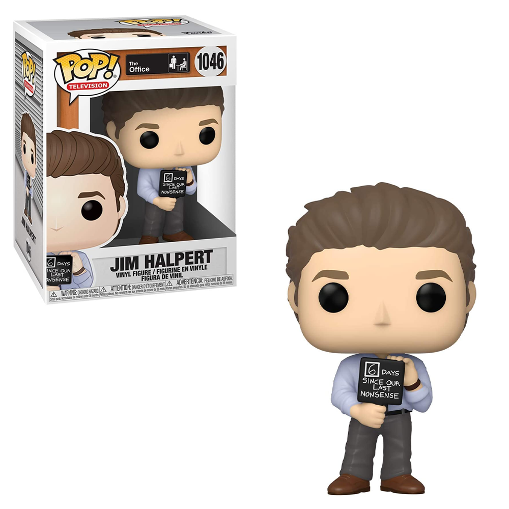 Funko POP! The Office - Jim with Nonsense Sign Vinyl Figure #1046 (ONLINE ORDER ONLY)
