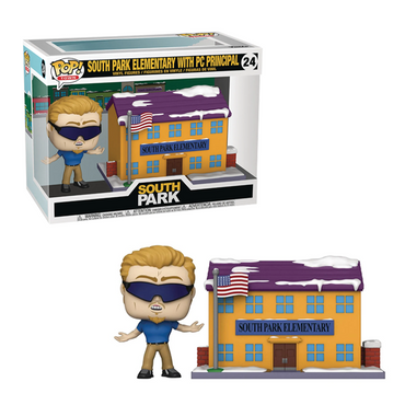 Funko POP! Town: South Park - South Park Elementary with PC Principal Vinyl Figure #24 (ONLINE ORDER ONLY)
