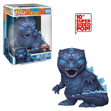 Funko POP! Godzilla Vs Kong - Neon City Godzilla 10-Inch Vinyl Figure #1015 Special Edition Exclusive [READ DESCRIPTION] (ONLINE ORDER ONLY)