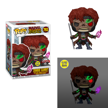 Funko POP! Marvel Zombies - Zombie Gambit (Glow in the Dark) Vinyl Figure #793 Special Edition Exclusive (ONLINE ORDER ONLY)