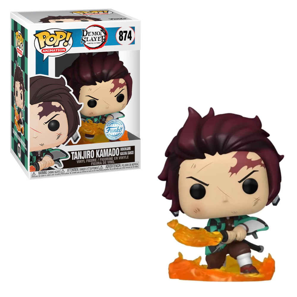 Funko POP! Demon Slayer: Kimetsu no Yaiba - Tanjiro Kamado (Hinokami Kagura Dance) Vinyl Figure #874 Special Edition Exclusive (ONLINE ORDER ONLY)